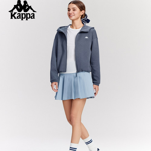 Kappa卡帕针织开衫连帽运动外套