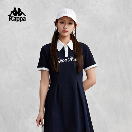 卡帕女连衣裙运动休闲POLO裙