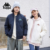 Kappa卡帕背靠背2024新款 保暖羽绒服夹克外套男运动防寒服女 冬季