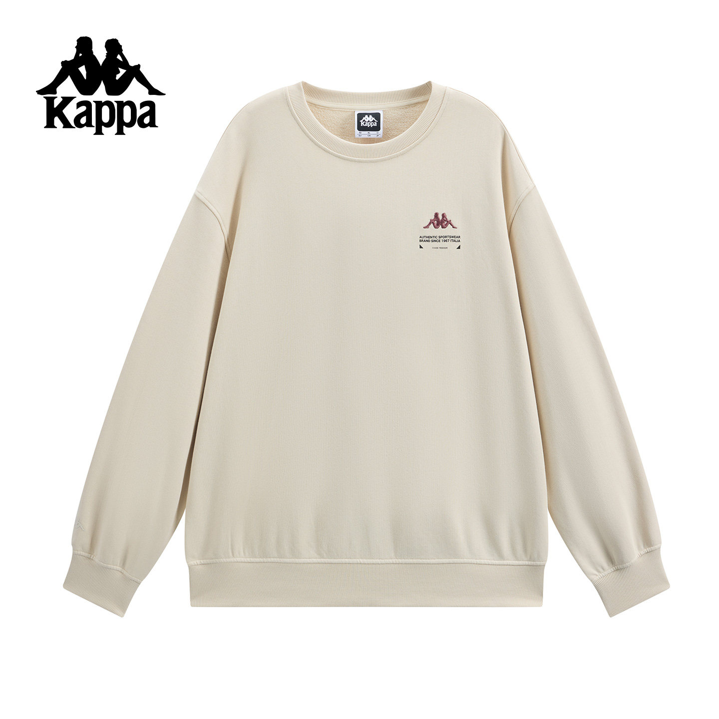 Kappa卡帕背靠背运动卫衣男2025新款秋季休闲宽松圆领套头衫女潮,运动服/休闲服装,运动卫衣/套头衫,淘宝优惠券,粉丝福利购,淘宝优惠卷