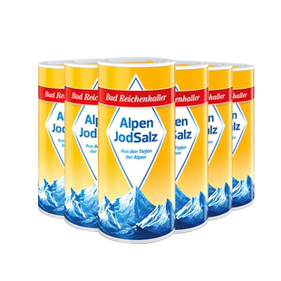 12瓶白金盐德国进口盐阿尔卑斯山含碘盐加碘食用家用8月到期