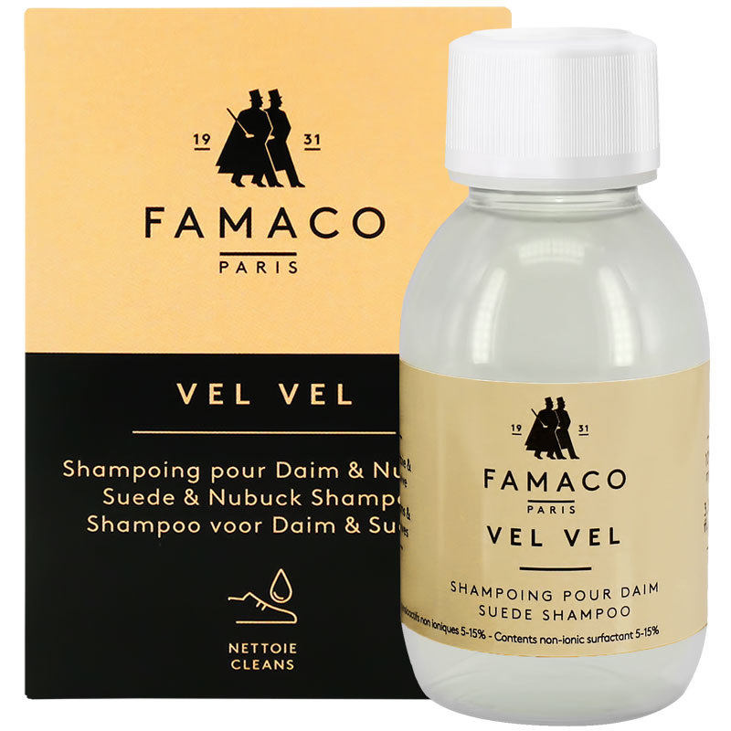 法国进口FAMACO绒皮麂皮磨砂皮皮革清洁液100ml 大黄靴清洁剂去污