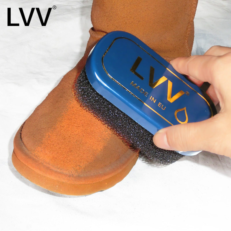 LVV鞋刷绒面鞋子麂皮翻毛皮清洁刷雪地靴磨砂皮去污纤维打理刷子