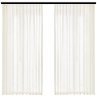 幻影纱纱帘窗帘免打孔安装 窗纱透光不透人飘窗阳台客厅白色白纱