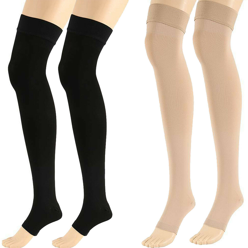 Compression Stockings Open Toe Knee Socks Varicose Ve Treat-封面