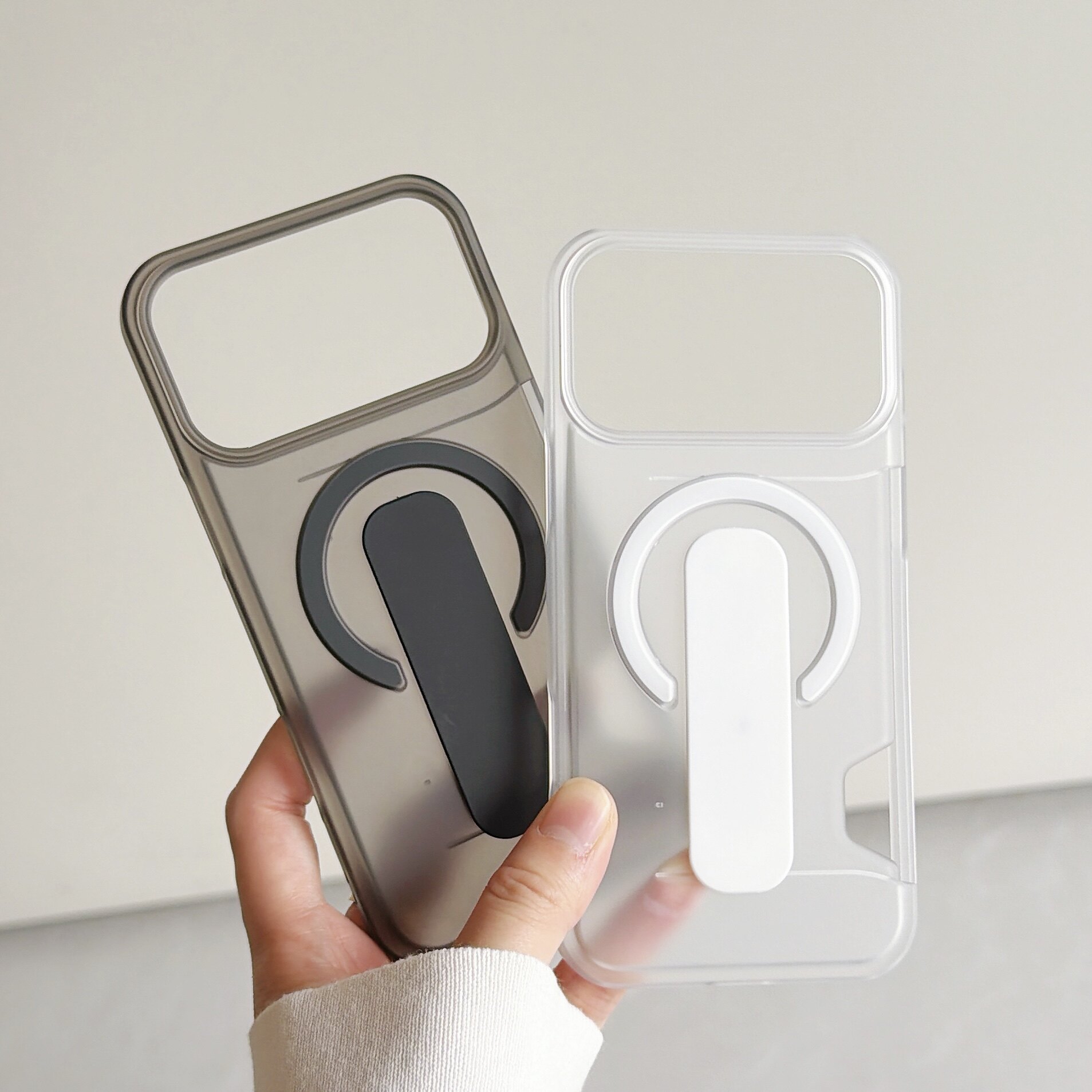 磨砂彩透卡包适用苹果17promax手机壳磁吸iphone16pro透明卡套15pm可放卡14门禁卡i13高级十七带支架插卡半包
