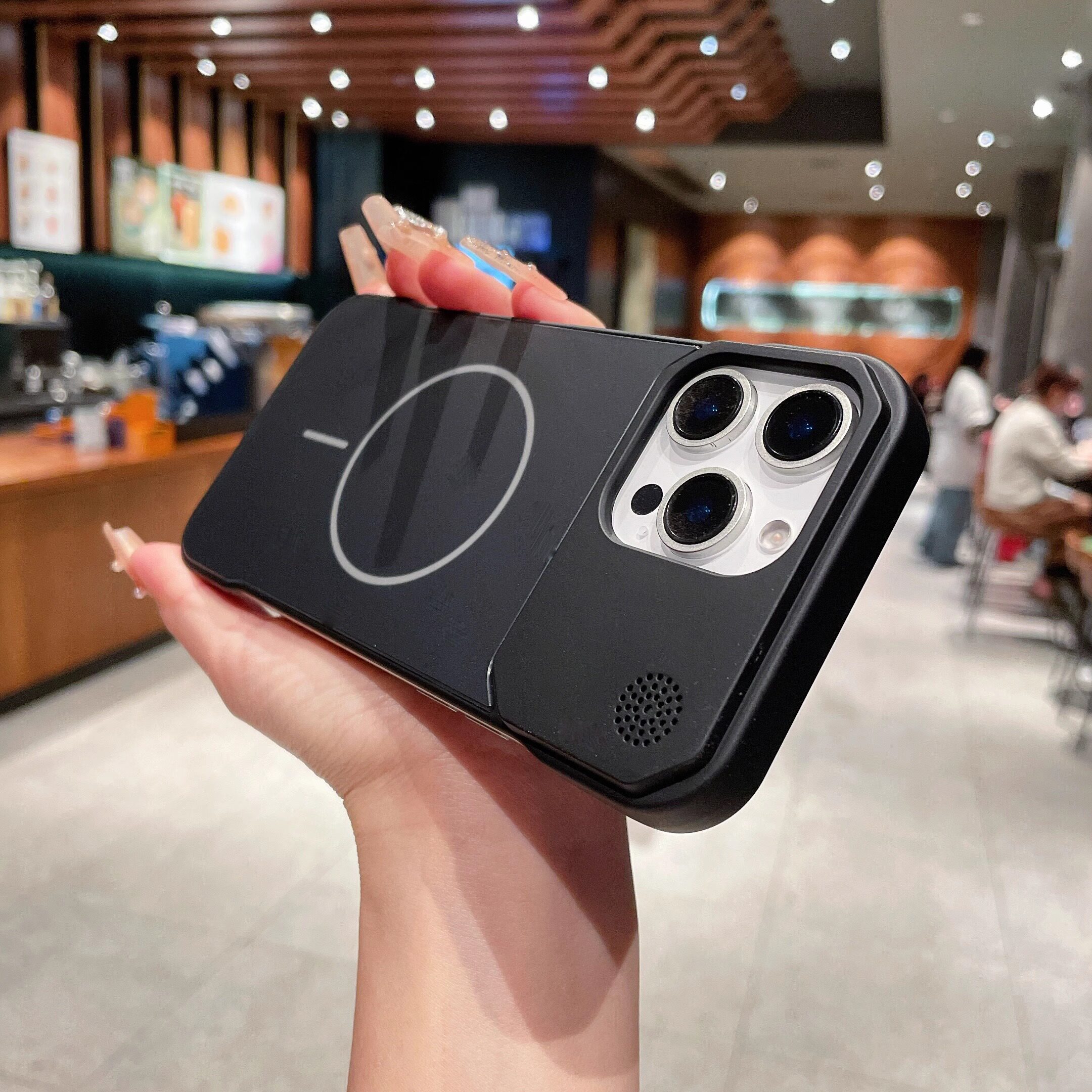 苹果16无边框AG磨砂iphone16pro手机壳15promax新款16e细圈磁吸充电14高级感13黑色11全包12香薰保护套plus