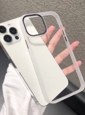 适用苹果11手机壳iPhone13新款简约高级感12Pro保护套13Proma防摔