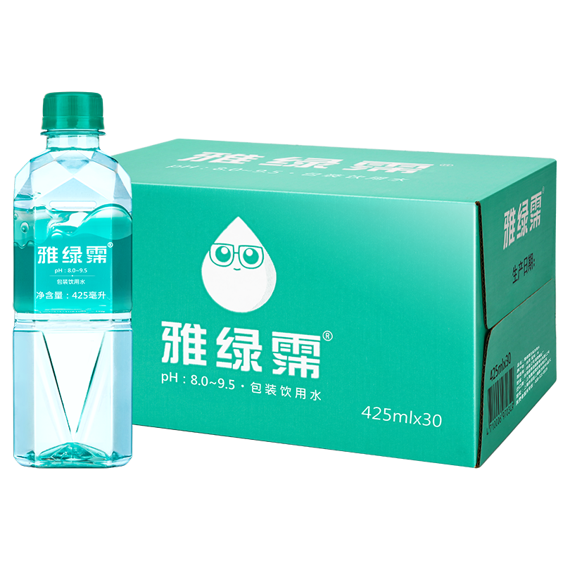 台湾雅绿霈进口 包装饮用水弱碱性水850ml*20/425ml1.5L整箱