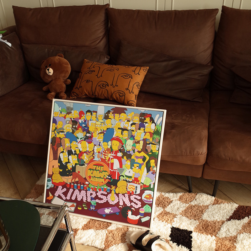 kaws潮流艺术辛普森一家装饰画