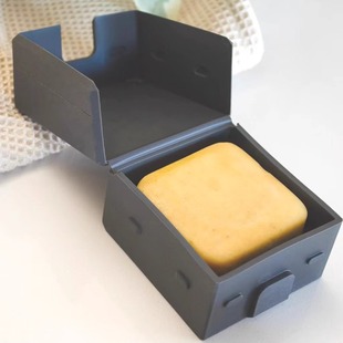 高端旅行肥皂盒软硅胶便携香皂盒带盖密封皂盒travel soap case