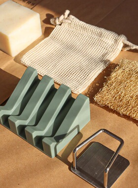 硅胶肥皂盒香皂盒家用免打孔置物架浴室创意沥水架Soap Holder