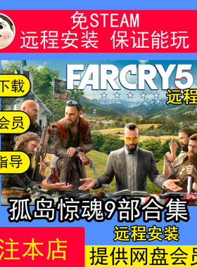 远程安装孤岛惊魂6/5/4/3/2/1血龙原始杀戮免steam单机游戏合集