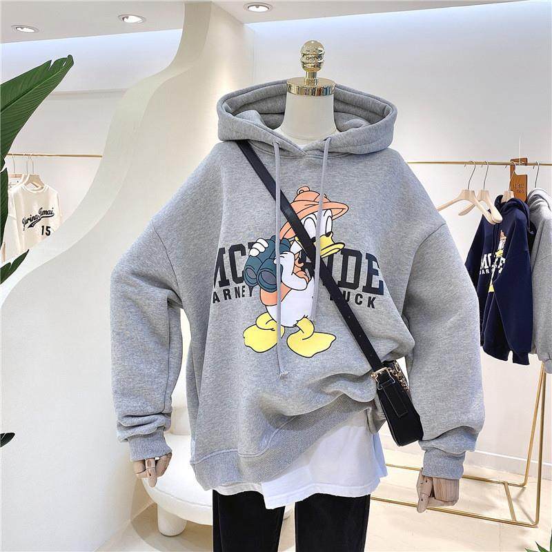 3314#官图双帽实价 250克 加绒加厚卫衣女秋冬新款宽松连帽外套