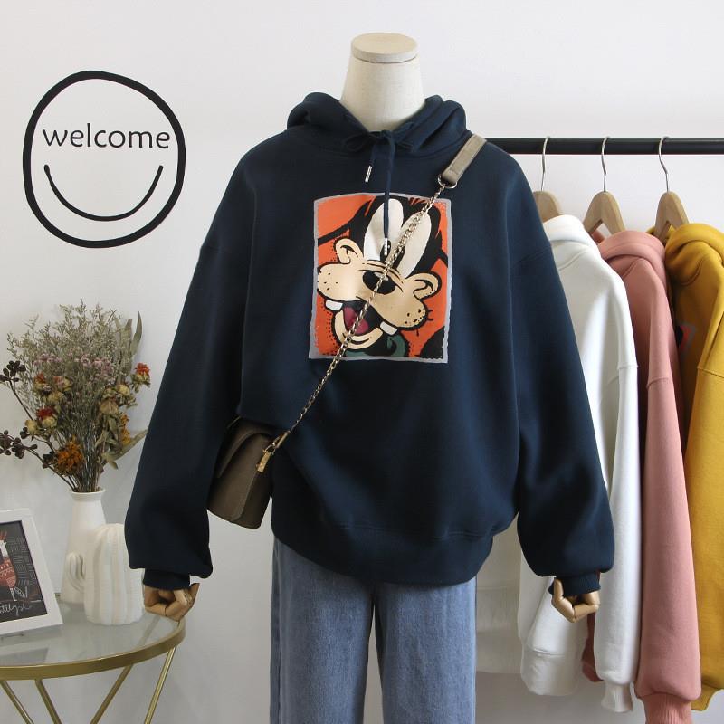 3309官图 双帽250克 抗起球加绒加厚卫衣女秋冬新款宽松连帽外套