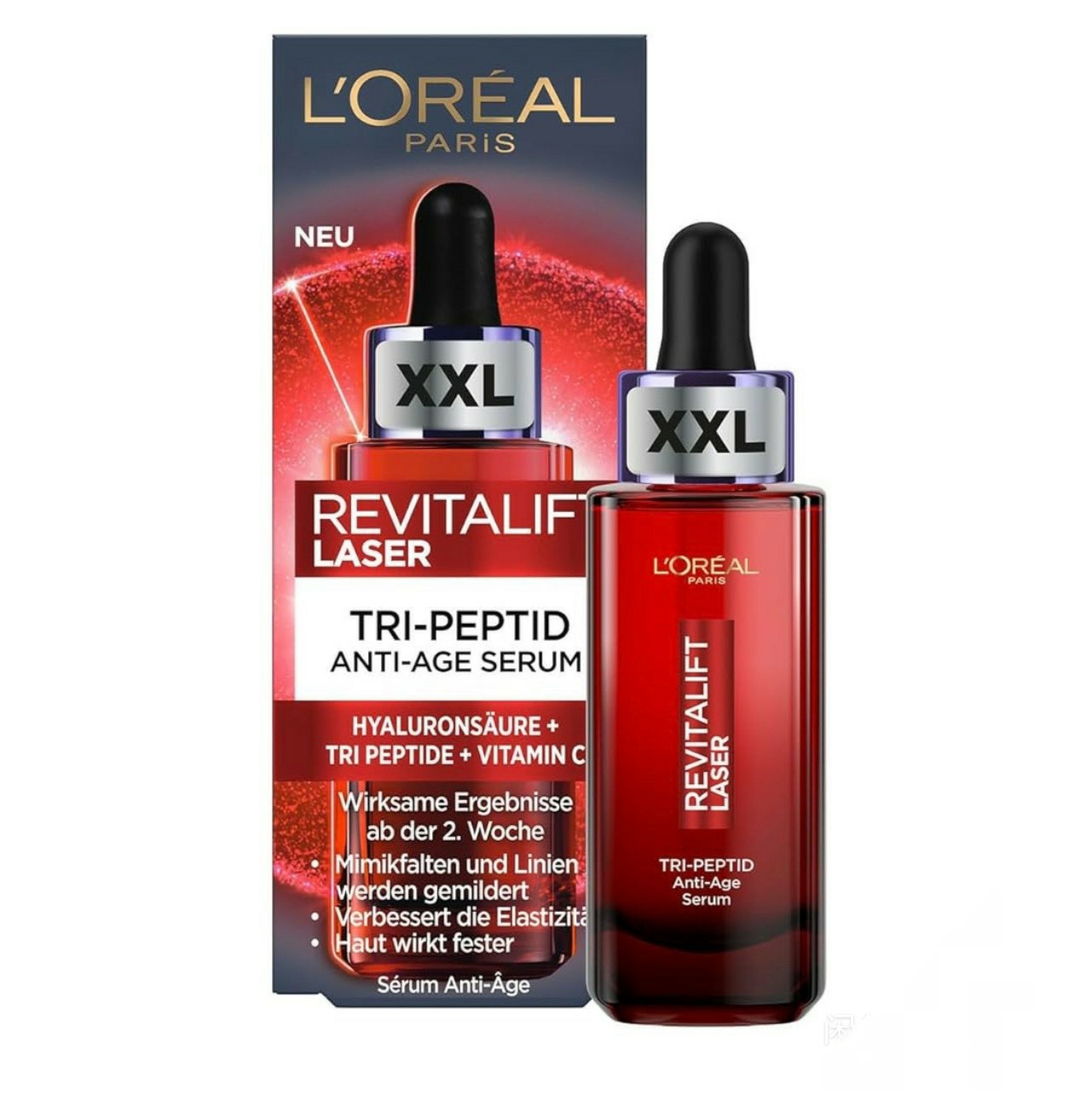德版欧莱雅Revitalift Laser复颜光学三胜肽抗衰老精华50ml超大瓶