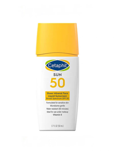 Cetaphil sheer丝塔芙面部物理防晒乳液SPF50质地轻薄50ml