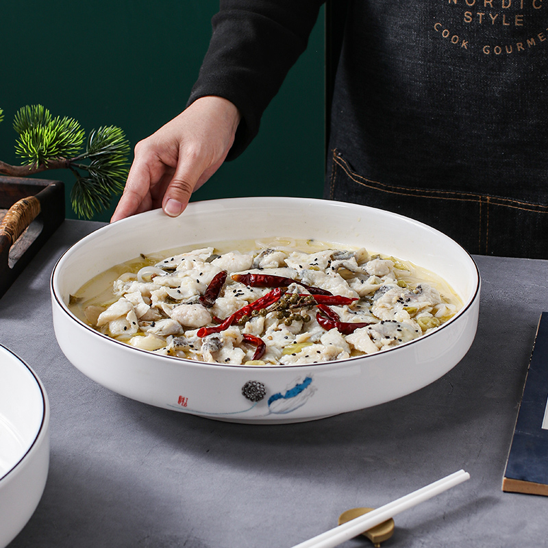 酸菜水煮鱼大盆碗大汤碗汤盆餐具