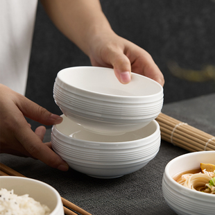 北欧ins风高颜值汤碗轻奢米饭碗甜品碗小碗 陶瓷饭碗家用2025新款