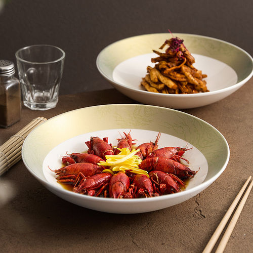 中式餐盘酒店凉菜盘高颜值摆盘