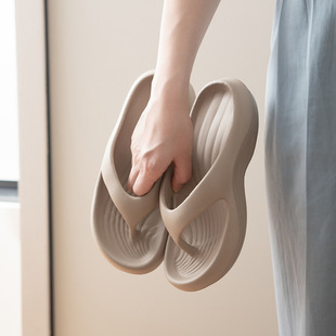 人字拖女厚底夏季休闲户外夹脚踩屎感海边沙滩拖鞋男时尚外穿情侣