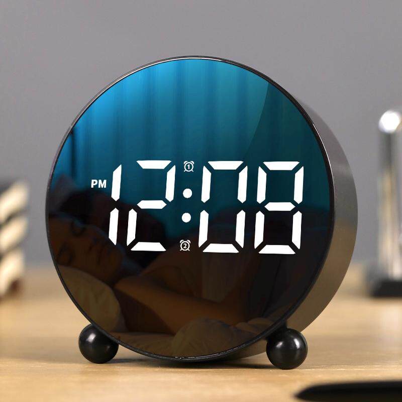 2025新款充电子智能闹钟小学生专用起床神器桌面大数字台式时钟表