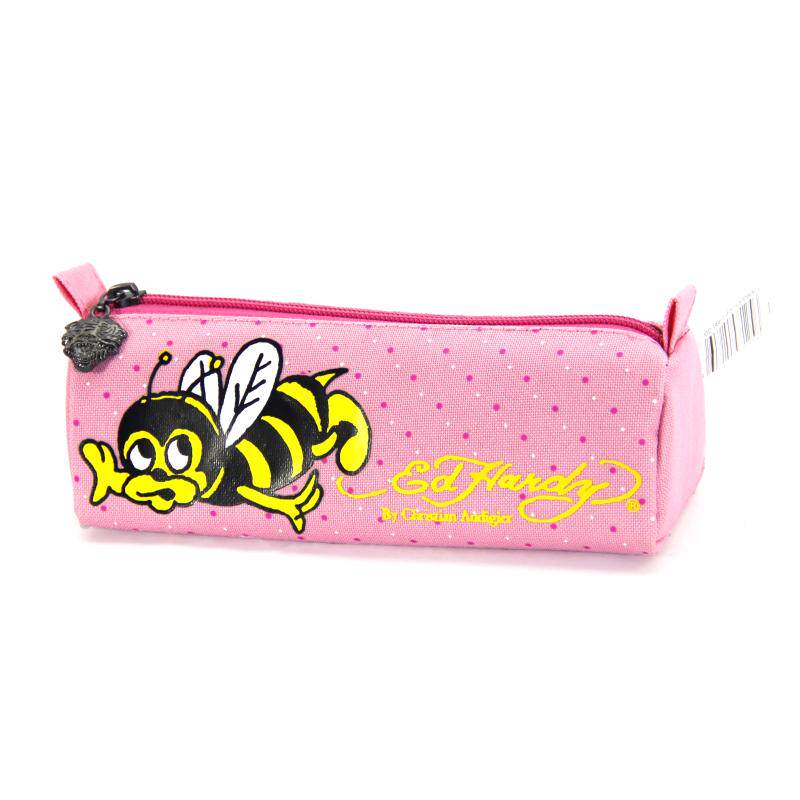 thumbnail for Tiger head print pencil case, skull stationery bag