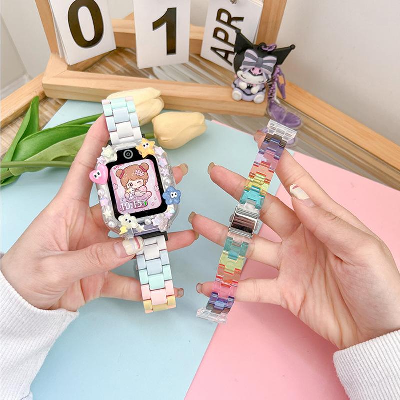适用于华为儿童电话手表表带5xPro/4pro保护壳套4x新耀版3s/3pro