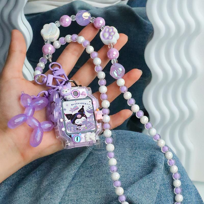 多巴胺串珠挂脖绳适用小天才电话手表表带Z10/Z9/Z8挂绳Z7/Z6配件