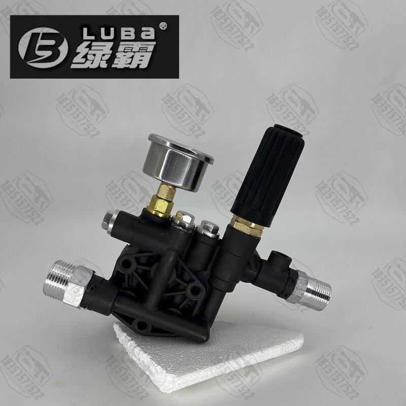 绿霸P6家用洗车机水泵头铁甲K6清洗机维修配件水龙头自吸自动机头
