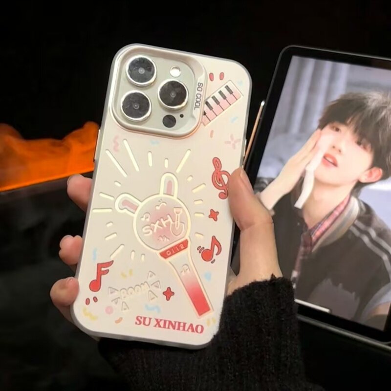 苏新皓应援棒iPhone17ProMax彩银手机壳13/12mini华为7/8荣耀16/15Pro小米11红米14plus不撞款x/xs防摔手机壳