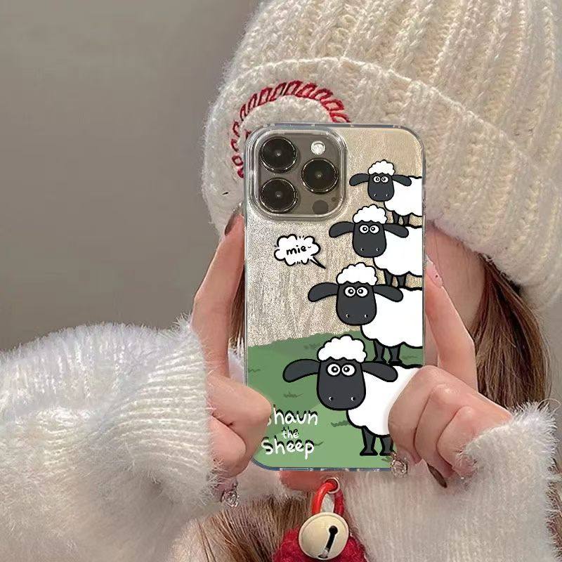 排排小羊肖恩iPhone17ProMax羽纱手机壳13/14plus华为16/15Pro小米红米7/8不撞款11/12荣耀x/xs/xr防摔保护套,3C数码配件,手机保护套/壳,淘宝优惠券,粉丝福利购,淘宝优惠卷