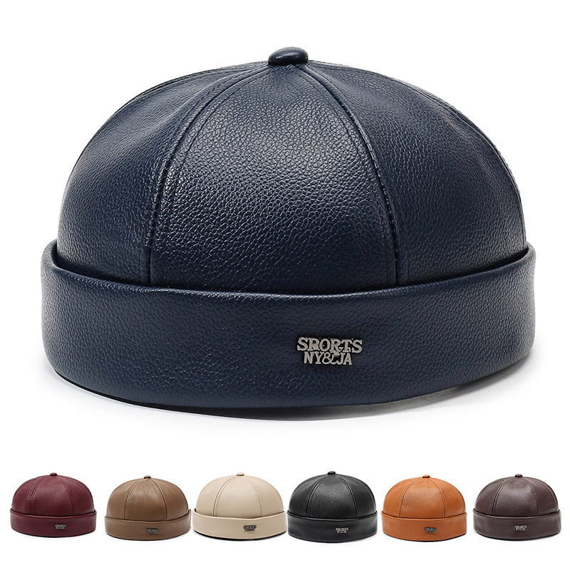 PU皮帽子地主帽男女士春秋新款无檐瓜皮帽复古时尚百搭街头雅痞帽,服饰配件/皮带/帽子/围巾,帽子,淘宝优惠券,粉丝福利购,淘宝优惠卷