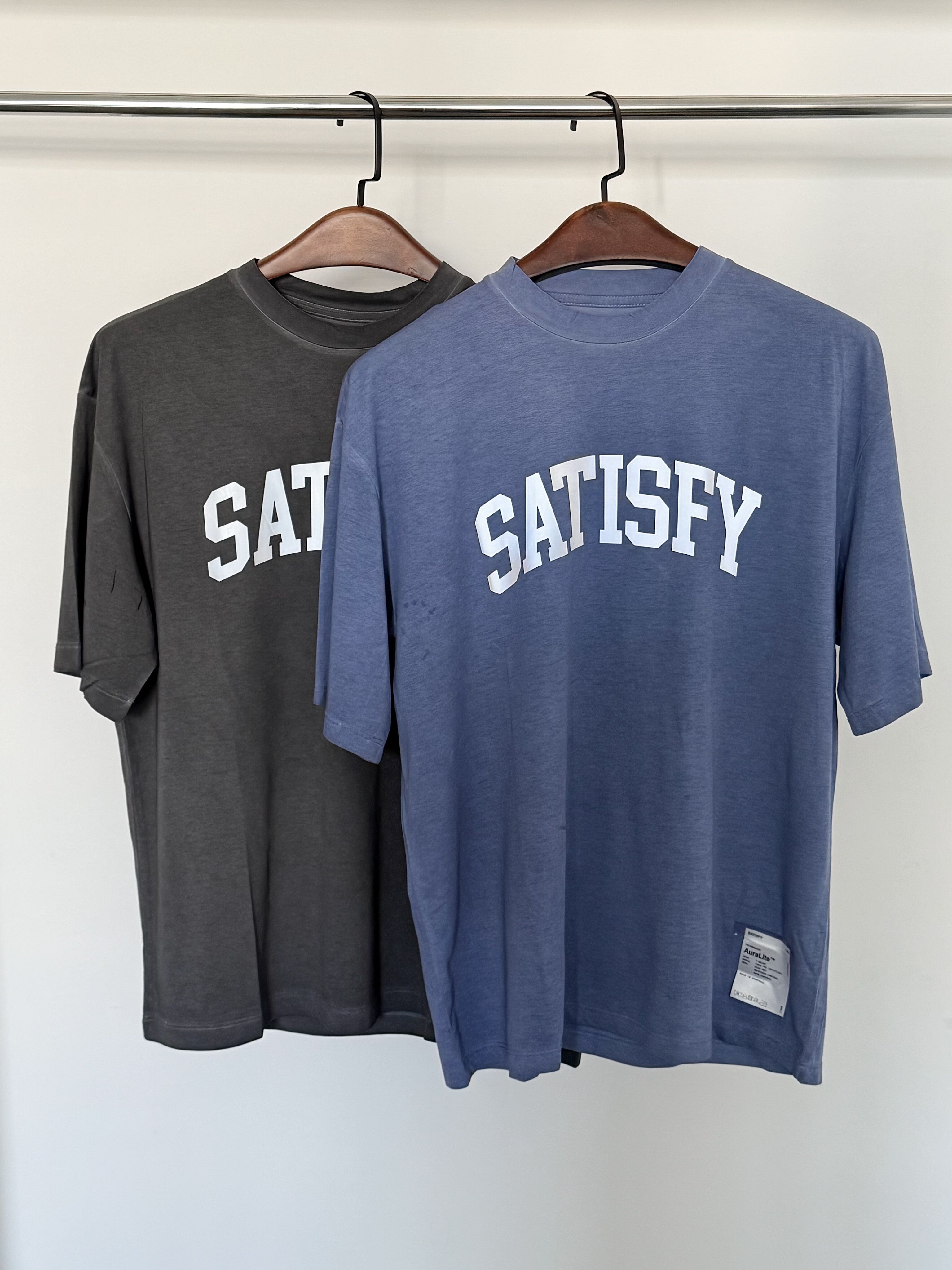 thumbnail for Annoying Satisfyrunning batik wash distressed jogging marathon short sleeve quick-drying ultra-thin thermal T-shirt