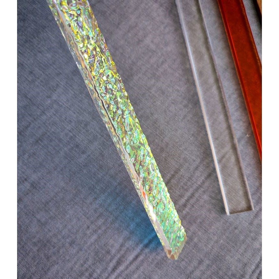 理牌尺4根推尺带庄字自动麻雀麻将牌麻将棒亚克力镭射炫彩牌尺