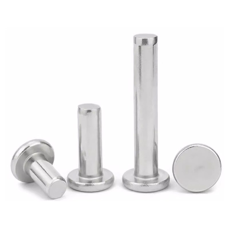 大包装304不锈钢平头实心铆钉手打敲击式平帽柳丁小铆钉M4M5M6M8