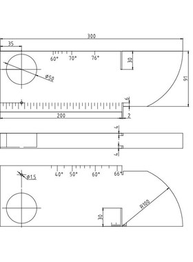 IIW1(Vd-1试块 荷兰试块)试块及支架IIW2试块(V-2试块 牛角试块)