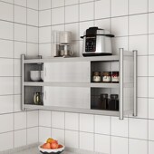 壁挂橱柜带门封闭式 家用上v墙多功能不锈钢储物柜推拉门厨房置物