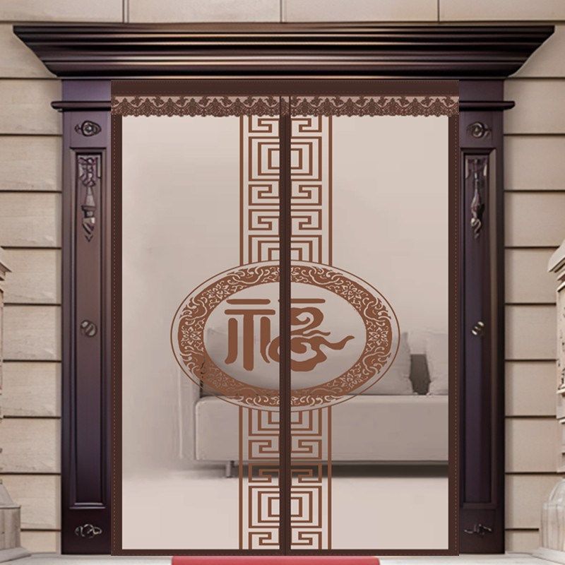 2024a新款高档防蚊门帘全磁块家用防蝇纱窗纱门自粘磁吸磁性免打