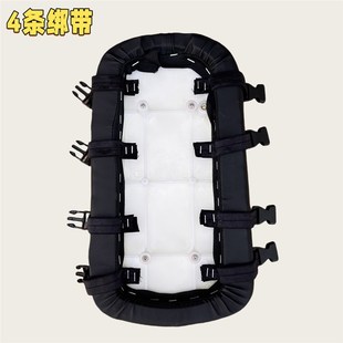 电动车坐垫缓冲加高加厚增高载人自行车后L座板绑带插口快拆大座