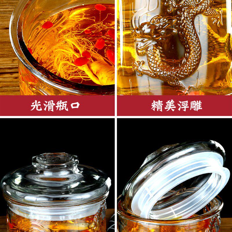 泡酒玻璃瓶带龙头k10斤20斤家用加厚泡酒坛子密封罐葡萄酿酒泡酒