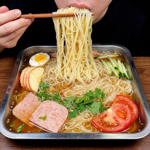 梨汁朝鲜风味冷面带料包速享早餐