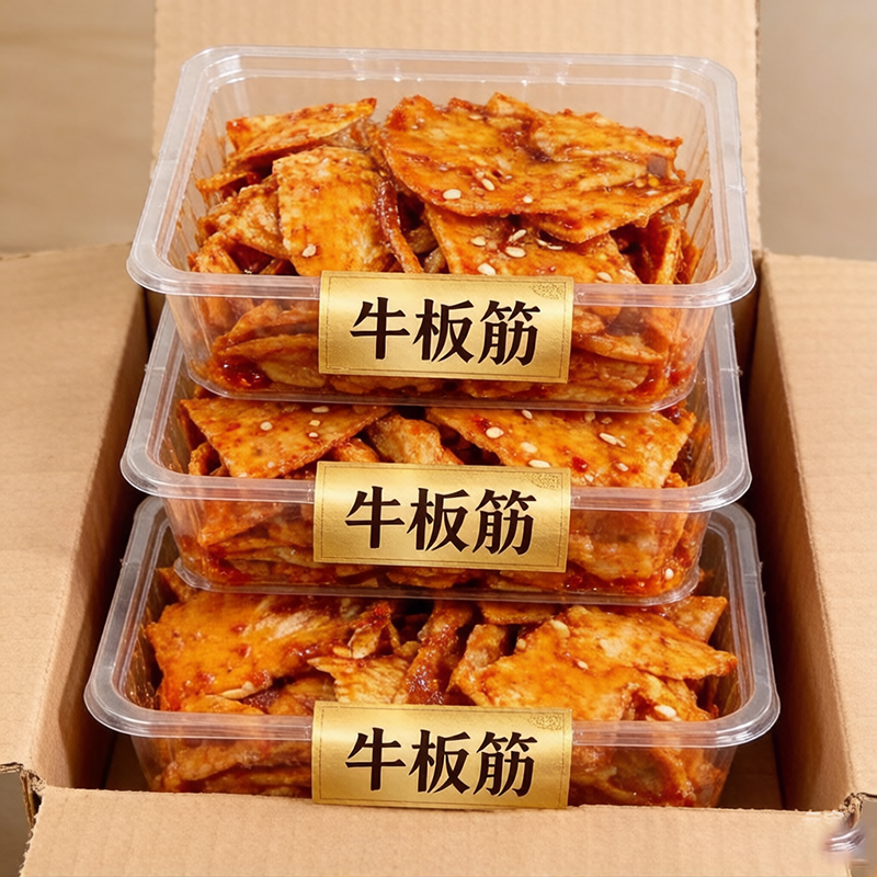 【便携包装】大袋牛板筋烧烤食材独立包装小包解馋充饥入口韧弹