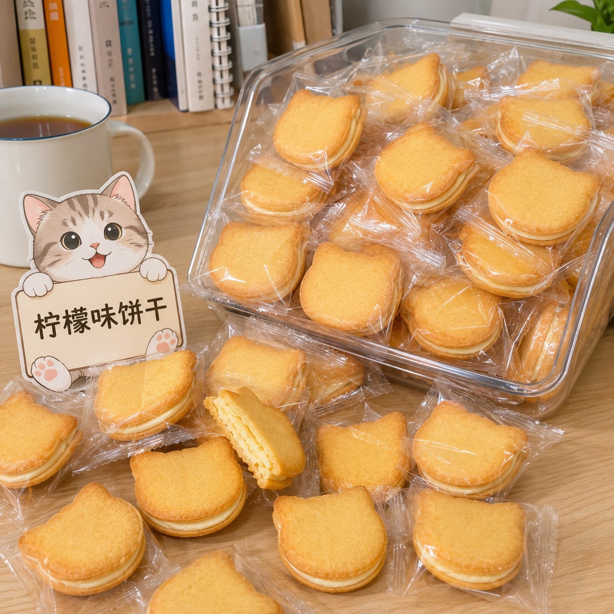【懒人早餐】柠檬饼干夹心饼干早餐伴侣营养健康零食代餐好吃好看