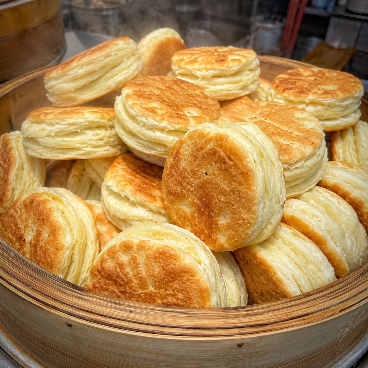 【商用批发】椒盐火烧香酥烧饼面饼面点千层烧饼酥饼潍坊特产椒香