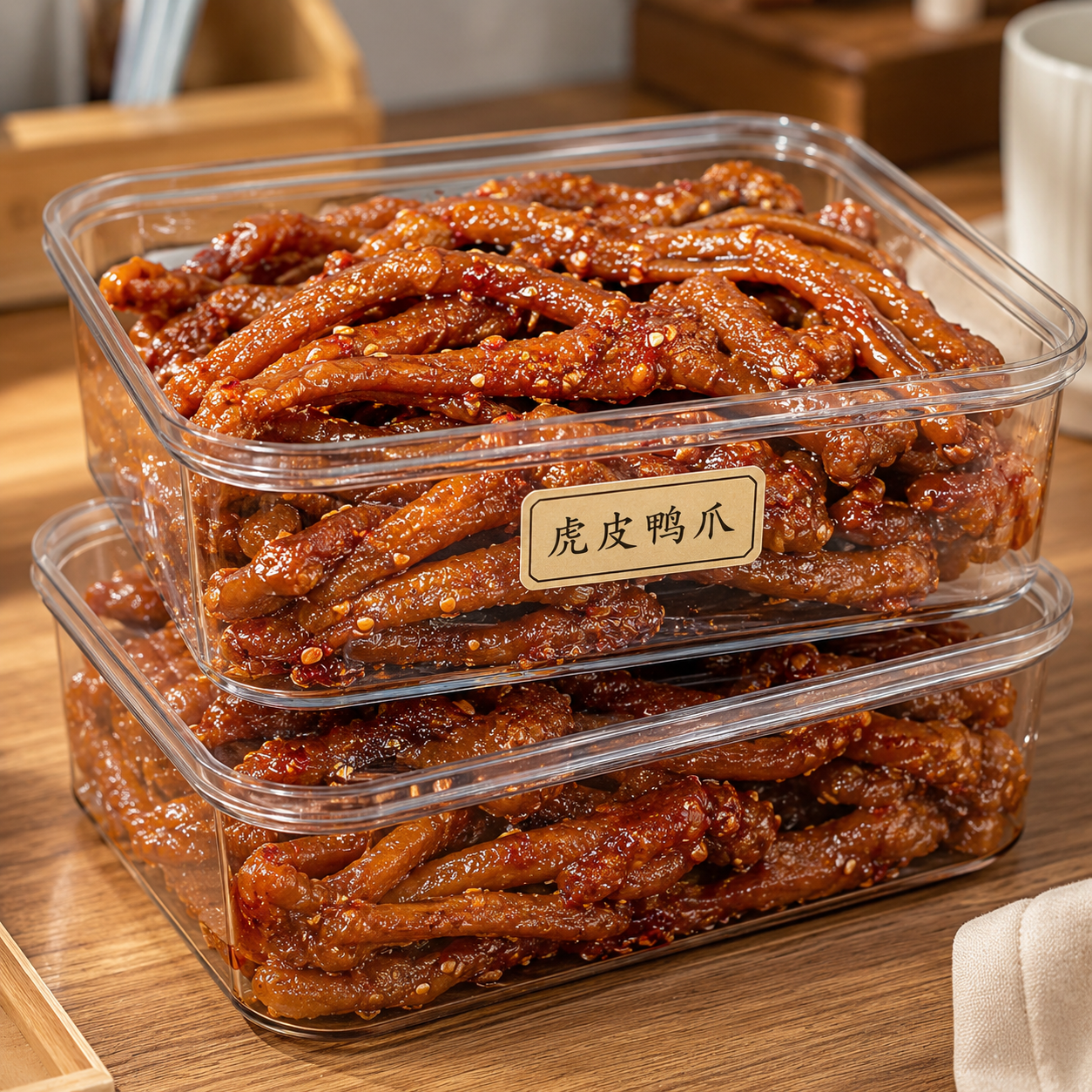 【闪电发货】虎皮鸭掌螺蛳粉搭档夜宵零食卤香入味皮酥肉糯口感弹