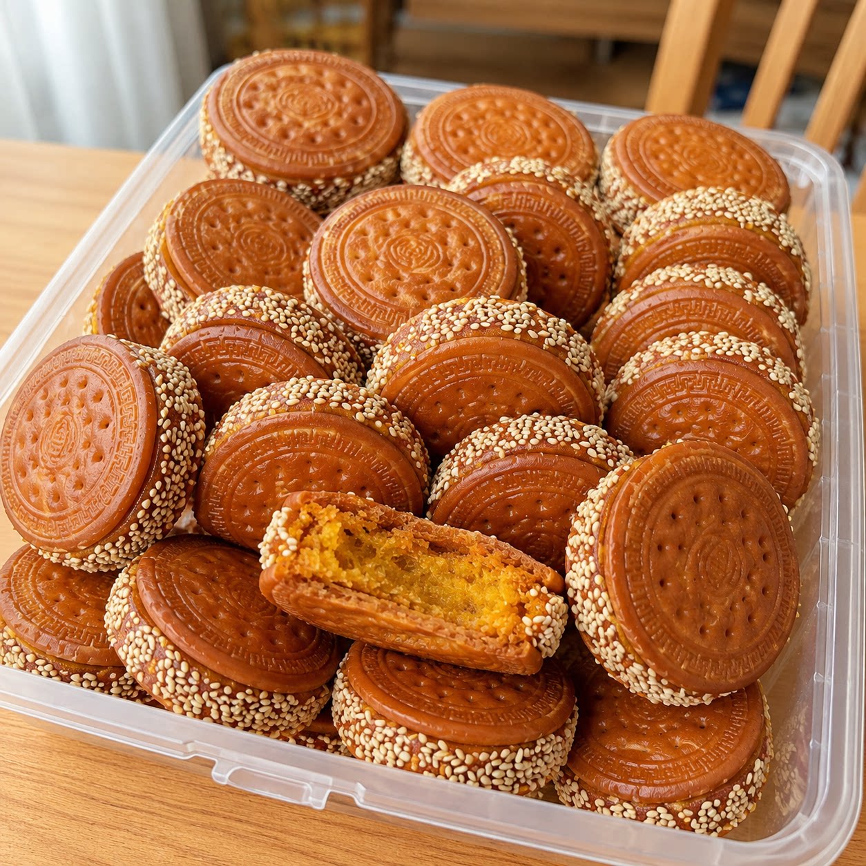 【商超同款】南瓜饼老式糕点袋装独立包装传统芝麻饼老式点心包邮