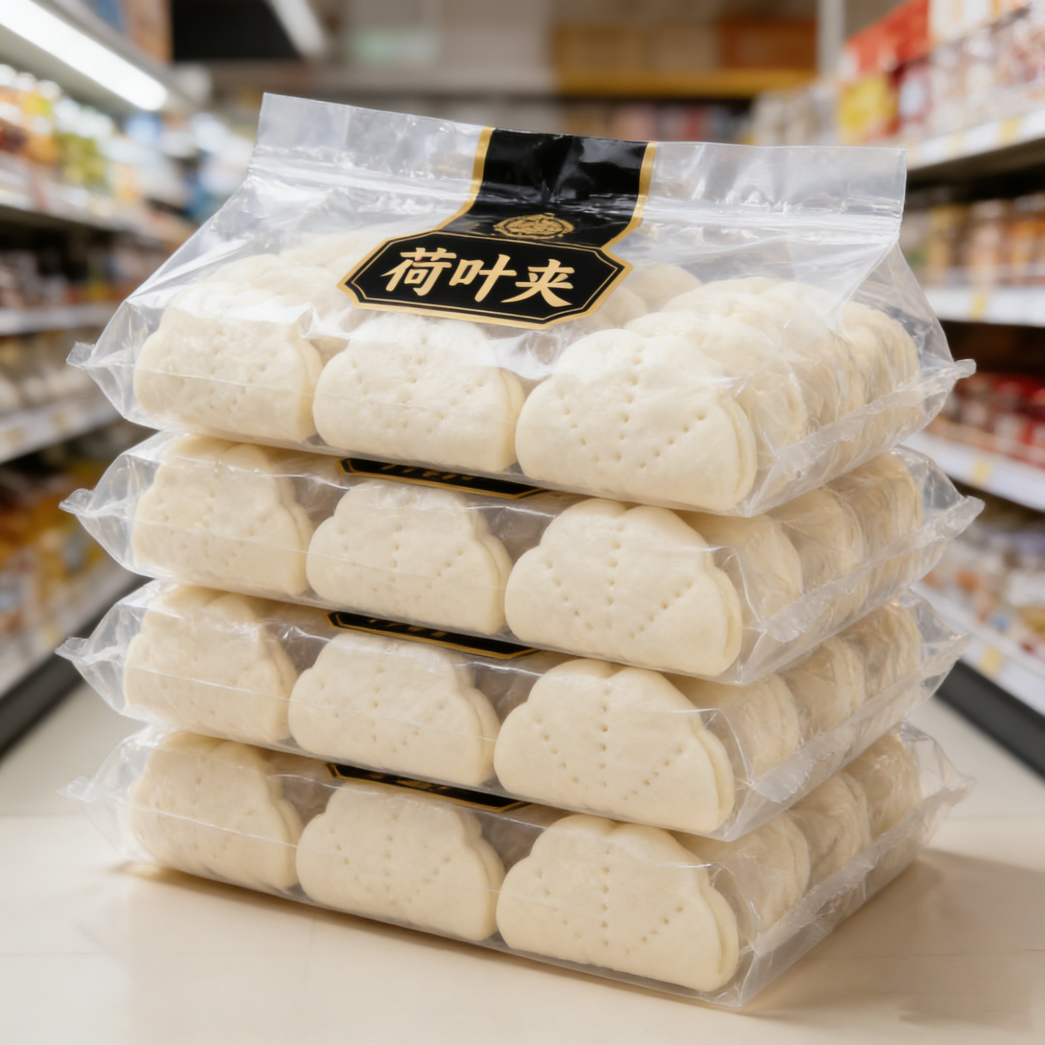 【多种做法】荷叶夹充饥汉堡胚面包营养健康早餐速冻特色小吃