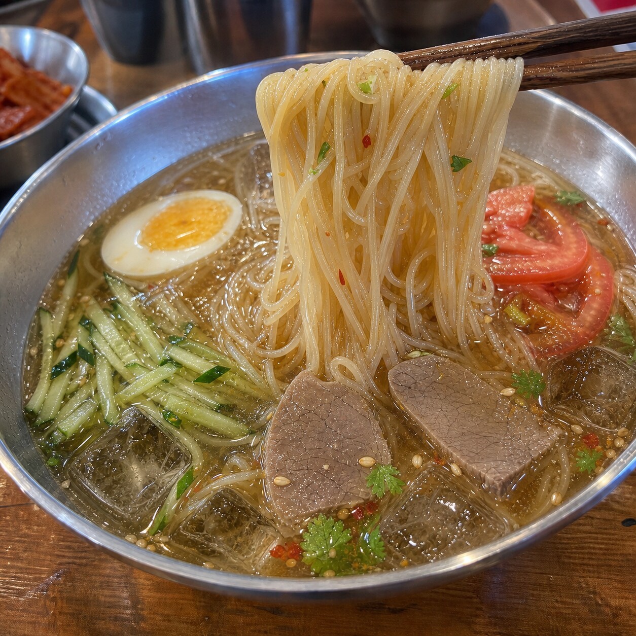 【上班族早餐】梨汁冷面东北夏季美食劲道细冷面凉面延边风味带料