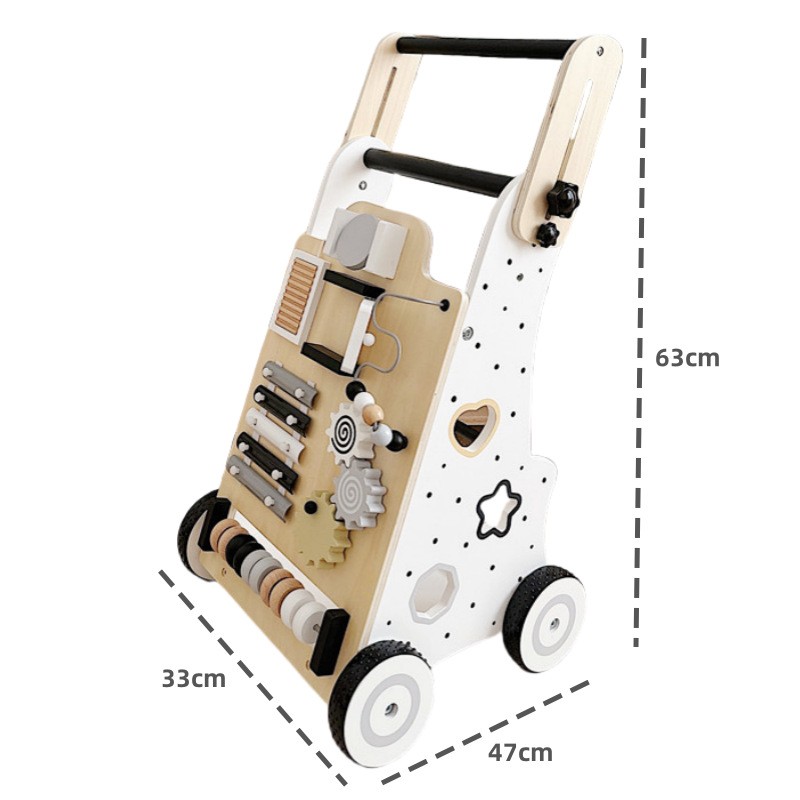 木制儿童学步车婴儿车宝宝多功能防侧翻走路手推助步车玩具 ce24